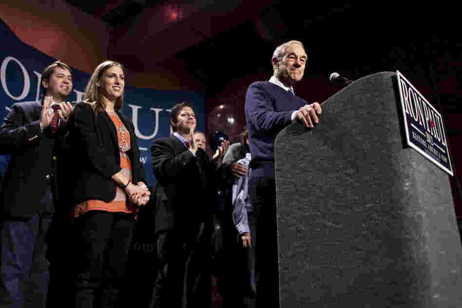 Ron Paul finished fourth, but told supporters the campaign was still in its early stages. "This is the beginning of a long hard slog," he said. 