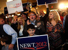 Gingrich supporters celebrate his win at a rally in Columbia, S.C. Gingrich supporters celebrate his win at a rally in Columbia, S.C.