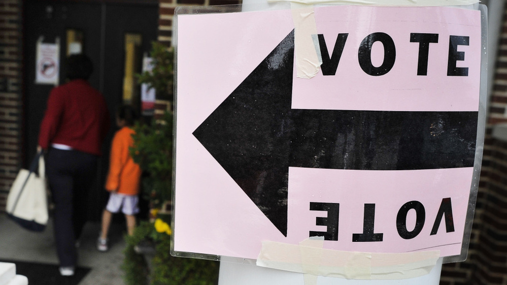 A polling station in Columbia, S.C., earlier today (Jan. 21, 2012).