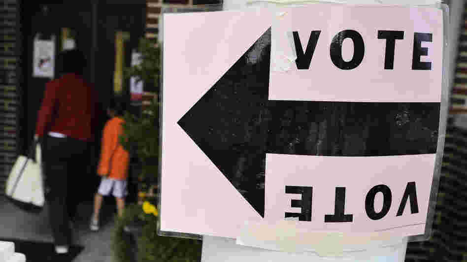 A polling station in Columbia, S.C., earlier today (Jan. 21, 2012).