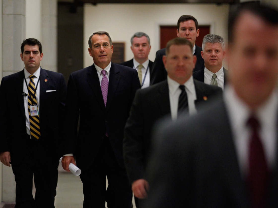 Speaker of the House John Boehner, R-Ohio, arrives for a news conference Dec. 22 to announce that he and Senate Majority Leader Harry Reid, D-Nev., negotiated a deal on the payroll tax cut that was set to expire at the end of the year. 