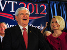 Newt Gingrich along with his wife, Callista, addresses supporters at the Hilton Hotel in Columbia, S.C. following his primary victory. South Carolina voters have chosen the GOP nominee since 1980. Newt Gingrich along with his wife, Callista, addresses supporters at the Hilton Hotel in Columbia, S.C. following his primary victory. South Carolina voters have chosen the GOP nominee since 1980.