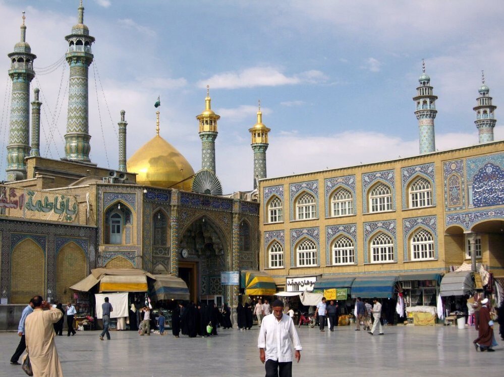 The Hazrat-e Masumeh, a famous shrine, in Qom, Iran. Qom is a holy city. Iran's Fordow uranium enrichment facility is built under the city. Many claim that the facility is being used to produce weapons grade uranium.