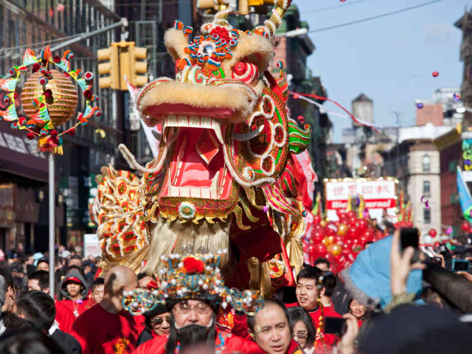 Celebrating Chinese New Year, last year, in New York's Chinatown.