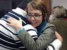 Rep. Gabrielle Giffords hugs Daniel Hernandez, the former intern who helped save her life. Rep. Gabrielle Giffords hugs Daniel Hernandez, the former intern who helped save her life.