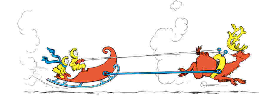 Sleigh pulled by reindeer Sleigh pulled by reindeer