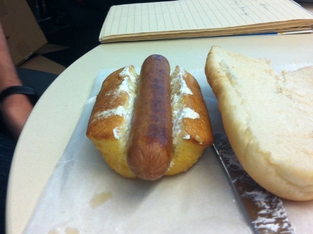 The Twinkie Wiener Sandwich. 