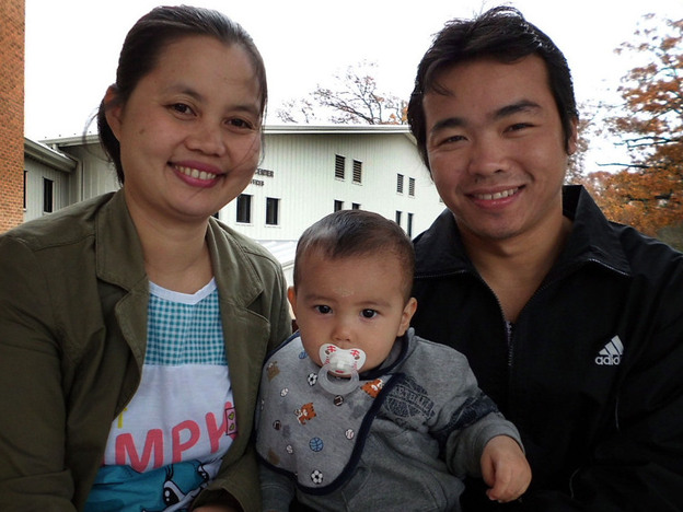 Ker Paw Nah, 27, is a supervisor at Pilgrim's Pride. He met his wife, Paw Mu Nar in a refugee camp. Their son, Hai Ler Nah, just turned one.