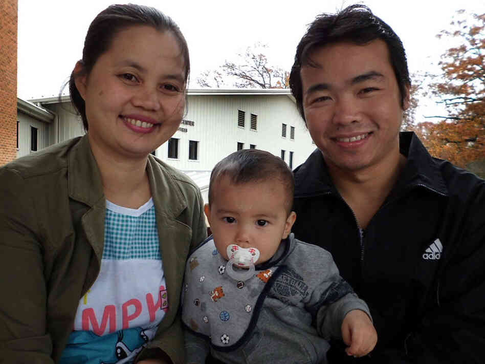 Ker Paw Nah, 27, is a supervisor at Pilgrim's Pride. He met his wife, Paw Mu Nar in a refugee camp. Their son, Hai Ler Nah, just turned one.