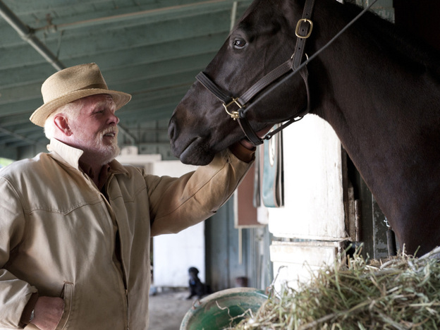 Nick Nolte plays a horse owner who spent most of his career working as a horse trainer in Luck. 