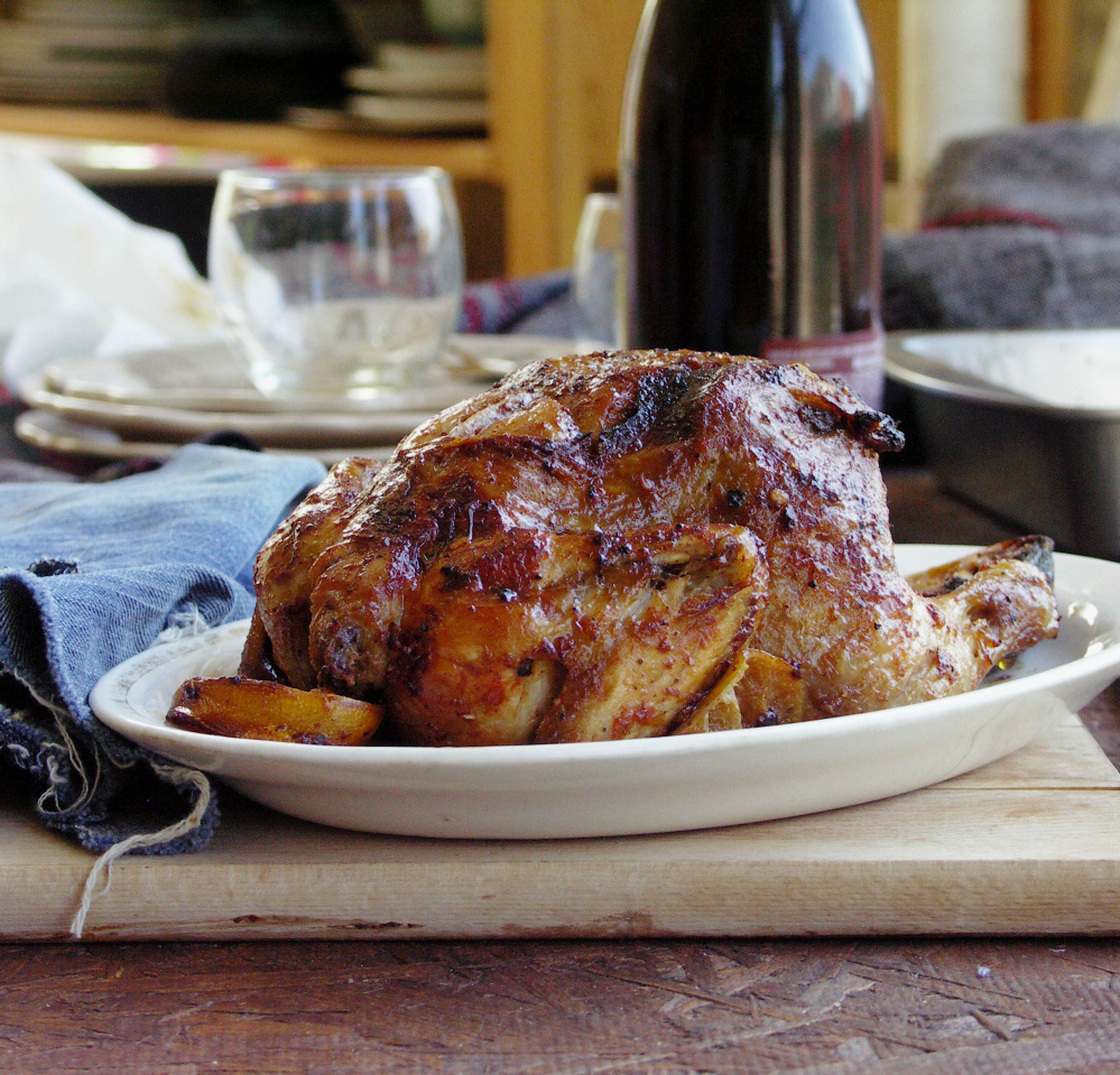 Whole Roast Chicken With Harissa