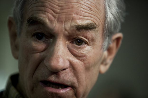 U.S. Rep. Ron Paul, shown at a campaign stop in South Carolina, spoke with NPR's All Things Considered today about the upcoming primaries, the possibility of a third-party run, taxes and other issues. 