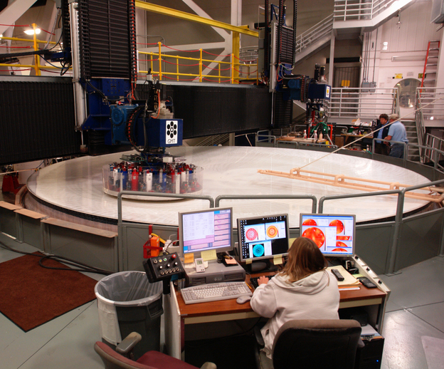 After the mirror is cast, it moves to the Large Polishing Machine, where the mirror's shape is refined and perfected — down to the millionth of an inch. 