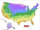 The new version of the map includes 13 zones, with the addition for the first time of zones 12 (50-60 degrees F) and 13 (60-70 degrees F). The new version of the map includes 13 zones, with the addition for the first time of zones 12 (50-60 degrees F) and 13 (60-70 degrees F).