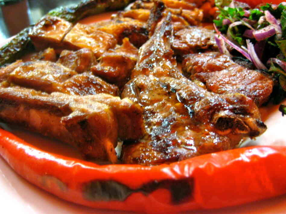 Adana Grill Haus serves kuzu pirzola, or lamb chops. 