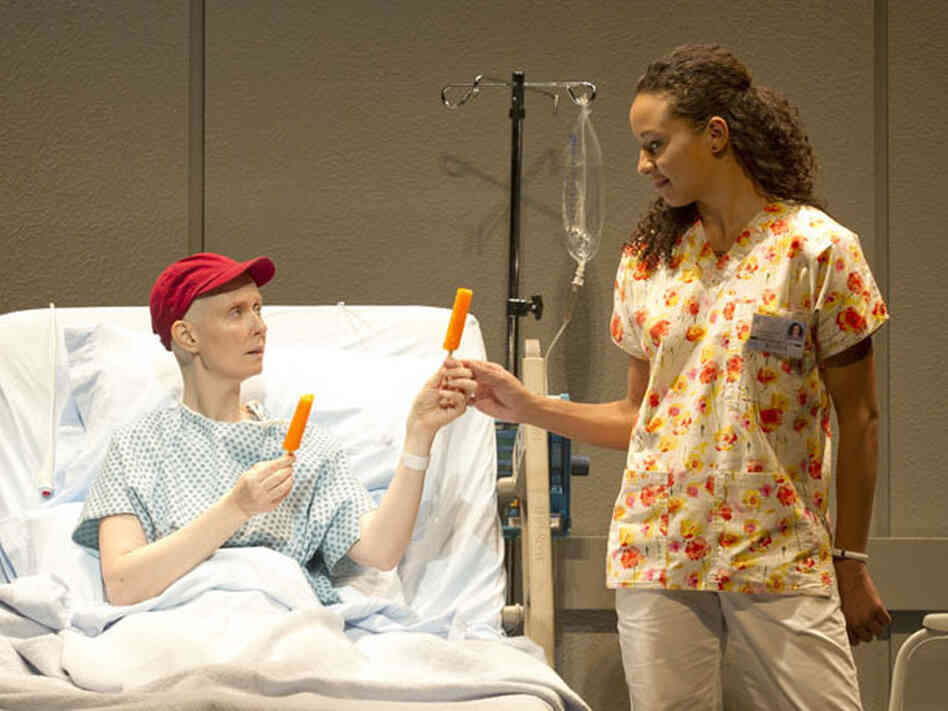 Vivian shares a moment of connection with her nurse Susie (Carra Patterson). Vivian shares a moment of connection with her nurse Susie (Carra Patterson).