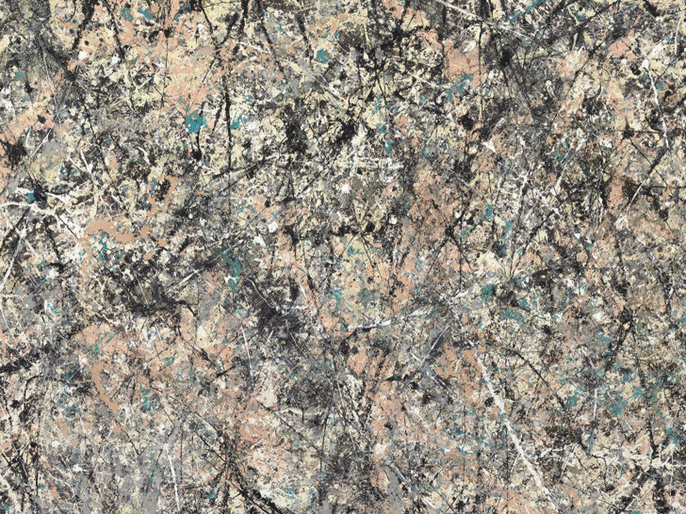 An artist who abandoned all conventions, Pollock used the separation and marbling of the wet paint enamel to create the dripping patterns in Number 1, 1950 (Lavender Mist). 