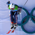 American Daron Rahlves competes during the men's freestyle ski cross qualification at Cypress Mountain during the Vancouver Winter Olympics. American Daron Rahlves competes during the men's freestyle ski cross qualification at Cypress Mountain during the Vancouver Winter Olympics.