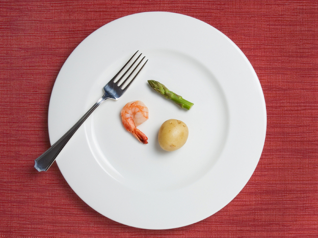 On a smaller plate, this meal would look larger — and feel more filling.