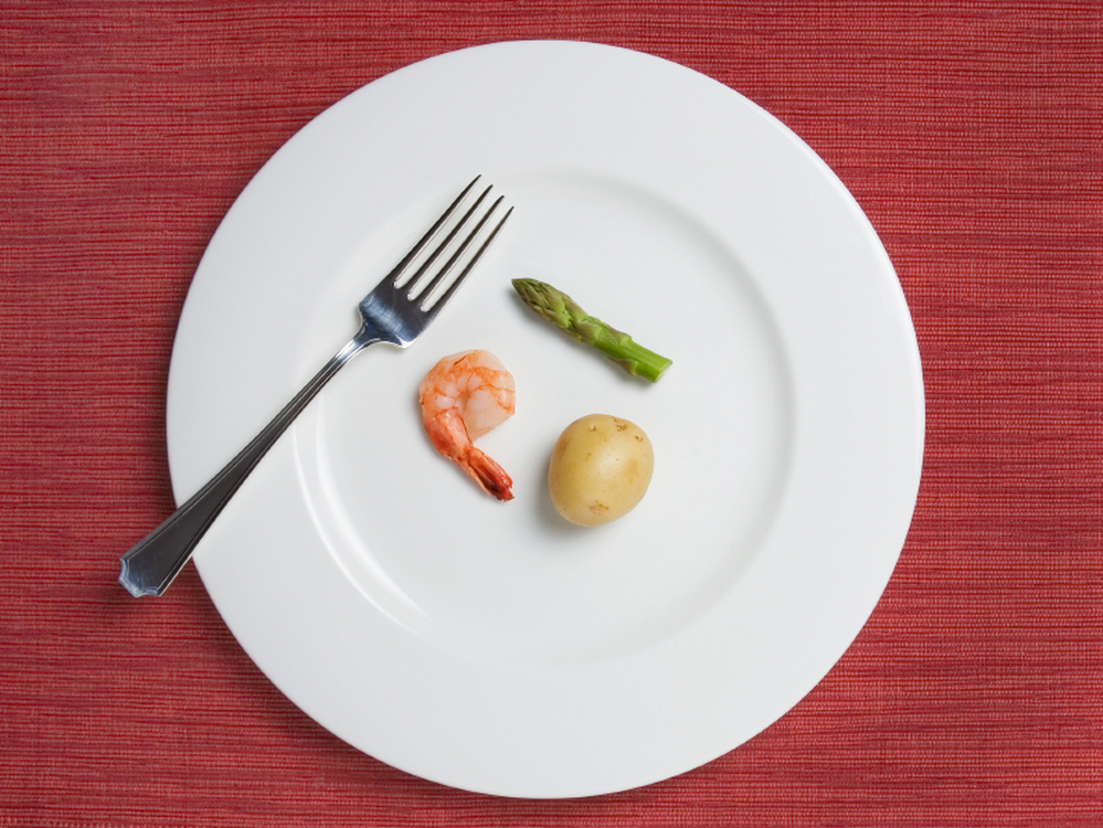 On a smaller plate, this meal would look larger — and feel more filling.