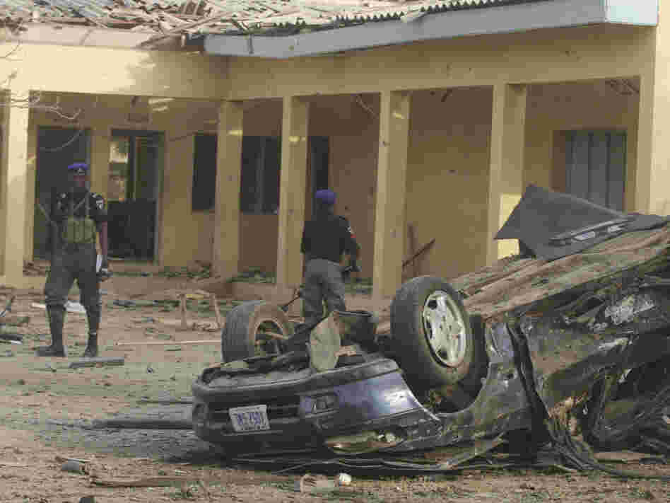 A radical Islamic group, Boko Haram, carried out a series of bombings in Kano, in northern Nigeria, including an attack on police headquarters, shown in this photo from Jan. 22.