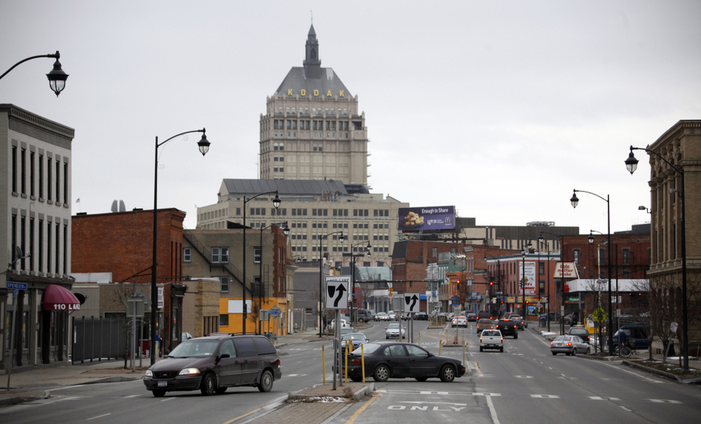 Eastman Kodak Co. headquarters is shown in Rochester, N.Y. Kodak once employed 60,000 people there, but recently filed for Chapter 11 bankruptcy protection amid foreign competition.