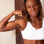 Tiara Brown says guys in the gym get jealous of her body. "I've got luscious lips and then I've got these guns on my arms." Tiara Brown says guys in the gym get jealous of her body. "I've got luscious lips and then I've got these guns on my arms."