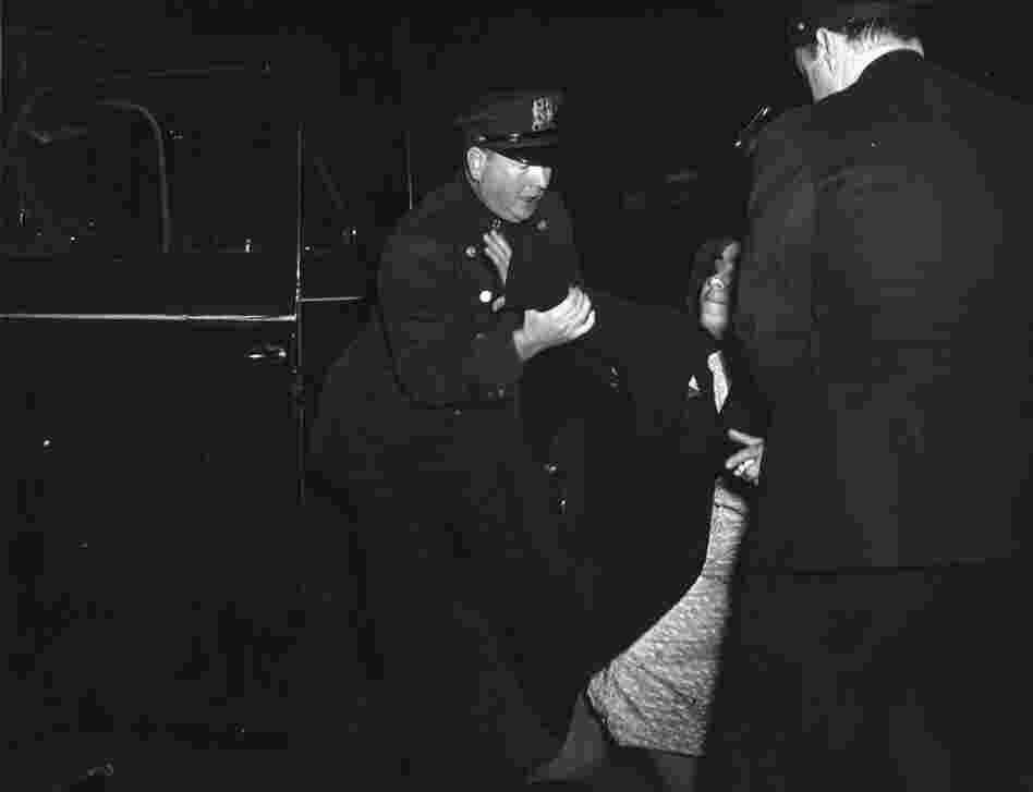 The dead man's wife arrived...and then she collapsed, circa 1940