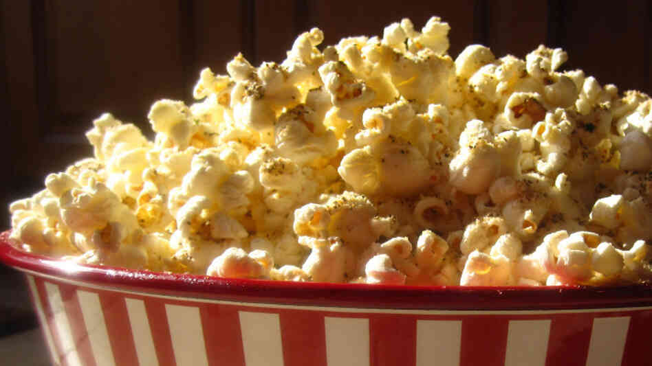 A bowl of popcorn