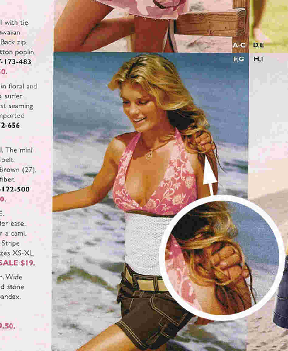 Photoshopped magazine cover with hand.