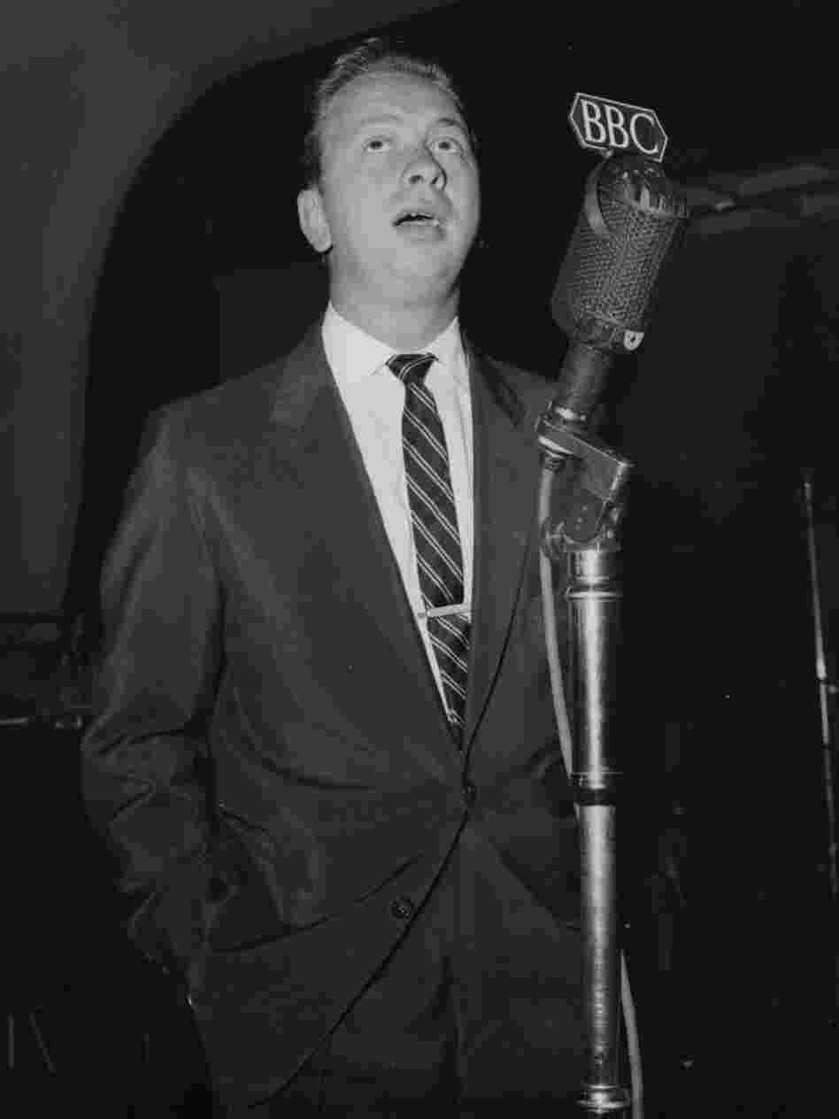 Mel Torme in the BBC recording studio of the Paris Cinema, Piccadilly, London. 