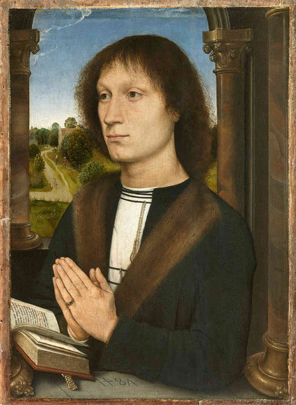 Italian bankers were often patrons of the arts — such as Benedetto di Pigello Portinari — who is pictured here in a portrait by Hans Memling.
