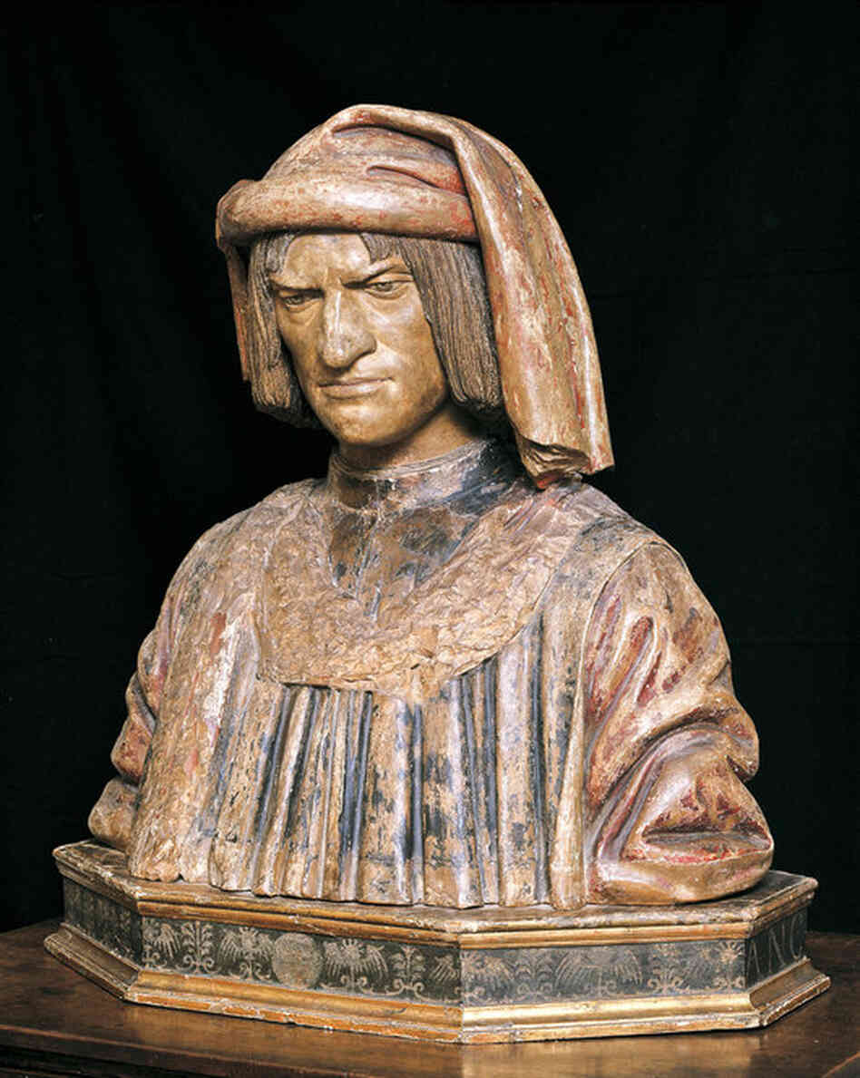 Lorenzo de' Medici (1449 –1492) was the de facto ruler of the Florentine Republic during the Italian Renaissance. Known as Lorenzo the Magnificent, he was a diplomat and politician, though his most lasting contribution was his patronage of artists who created masterworks.