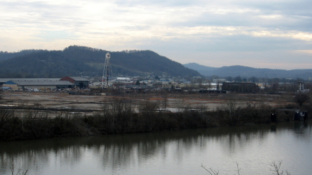 The former Monsanto chemical plant site along the Kanawha River, where for more than 20 years, the plant produced a herbicide that is the principal component of Agent Orange.