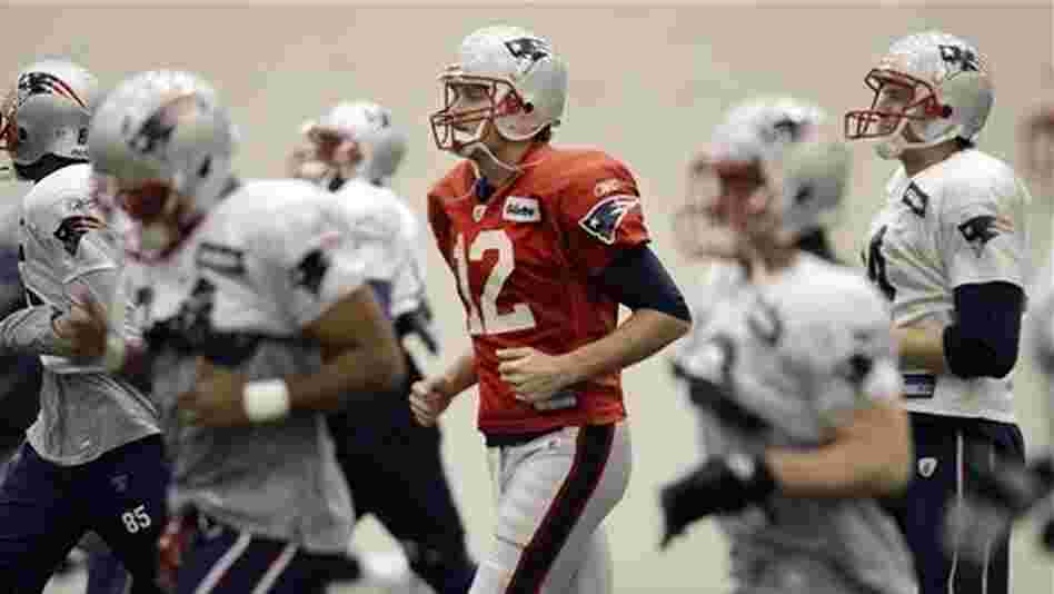 They might welcome a massage, come Sunday. New England Patriots quarterback Tom Brady and teammates train for this weekend's Super Bowl in Indianapolis. They might welcome a massage, come Sunday. New England Patriots quarterback Tom Brady and teammates train for this weekend's Super Bowl in Indianapolis.
