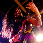Krisiun's Moyses Kolesne in mid-shred. 