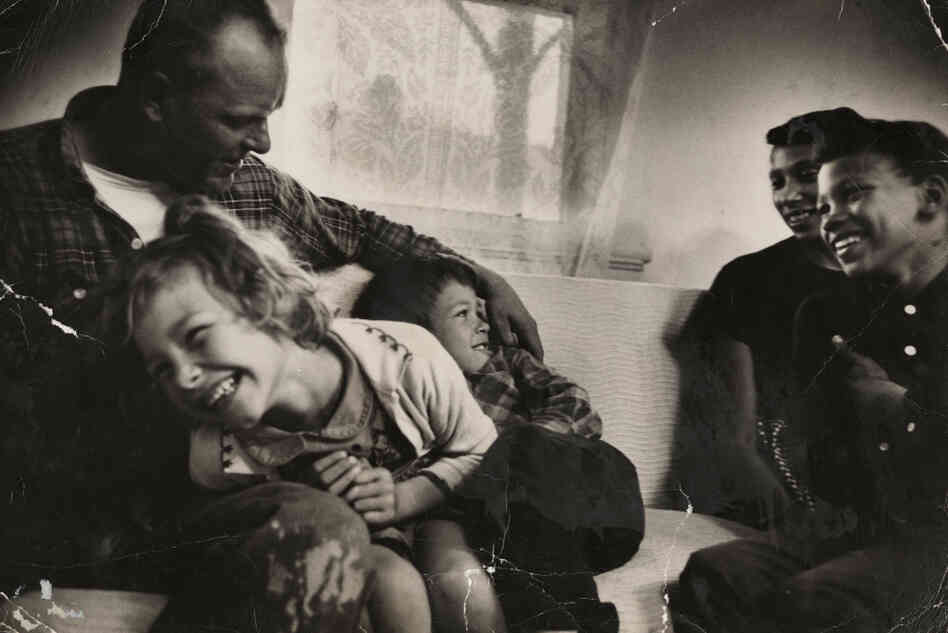 The Lovings and their children, in their living room. The Lovings and their children, in their living room.