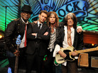 Randy Jackson, Ryan Seacrest, Steven Tyler and Joe Perry at the Tonight Show's studios last month. Randy Jackson, Ryan Seacrest, Steven Tyler and Joe Perry at the Tonight Show's studios last month.