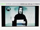 The Greek Ministry of Justice website after it was hacked earlier today. The Greek Ministry of Justice website after it was hacked earlier today.
