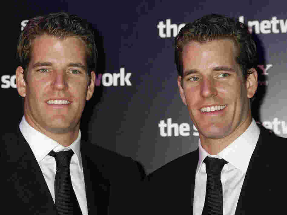 Tyler (left) and Cameron Winklevoss.