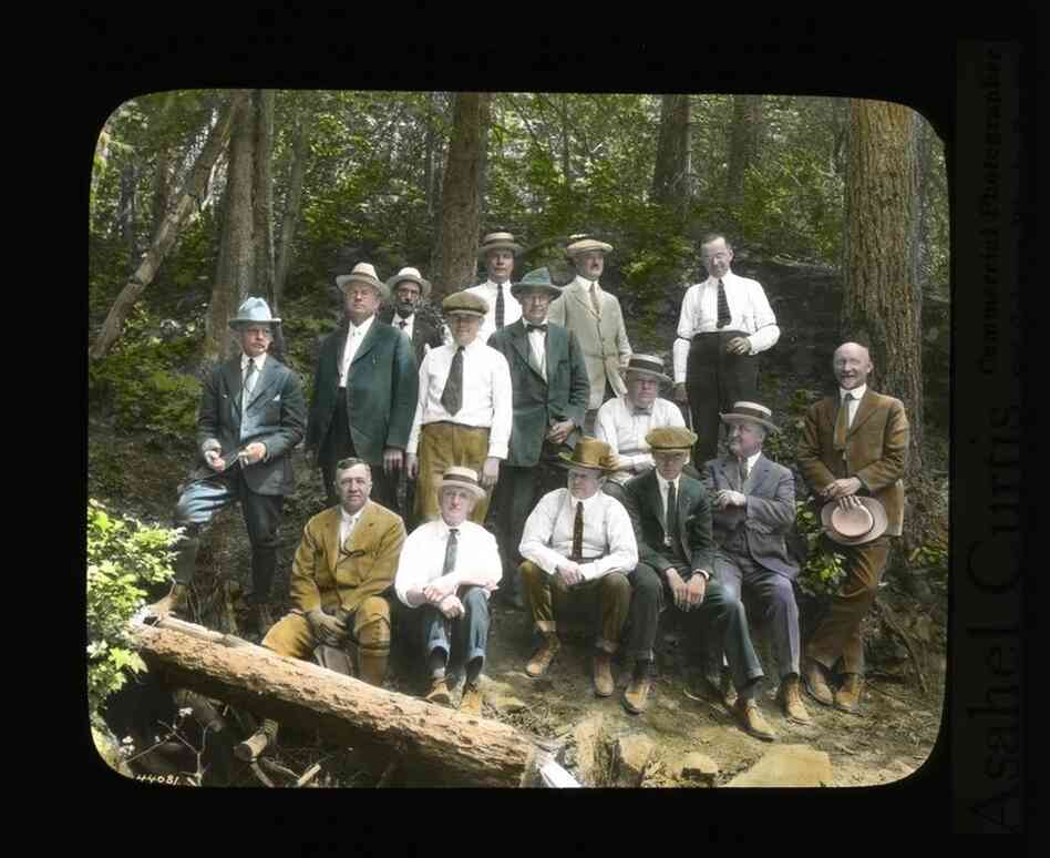 Spokane businessmen on the Mount Spokane Road