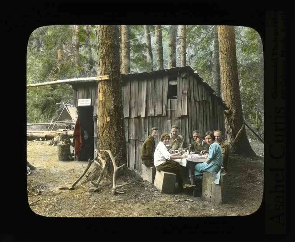 Forest ranger cabin in the Olympic National Forest
