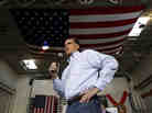 Mitt Romney campaigns at Ring Power Lift Trucks in Jacksonville, Fla., last week, before the state's primary. He won by a substantial margin over second-place rival Newt Gingrich.
