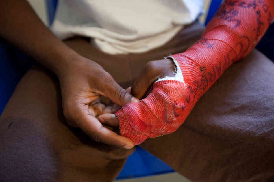 "I got into a fight with a blood. I didn't get hurt in the fight, but when they put me in solitary I punched the wall and broke my hand in three places." -R.C., age 15, Spofford Juvenile Center (later known as Bridges Juvenile Center), Bronx, N.Y.