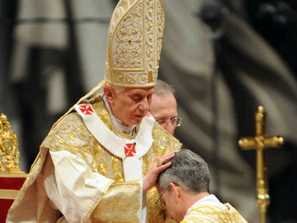 U.S. bishop Charles John Brown is being appointed by Pope Benedict XVI on Jan. 6, 2012 at St Peter's basilica at the Vatican. The Catholic Church in the U.S. and the Obama administration have been feuding over health insurance coverage of contraception. U.S. bishop Charles John Brown is being appointed by Pope Benedict XVI on Jan. 6, 2012 at St Peter's basilica at the Vatican. The Catholic Church in the U.S. and the Obama administration have been feuding over health insurance coverage of contraception.