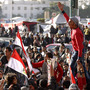 Egyptians continue demonstrating in Cairo's Tahrir Square on Jan. 26, 2012. Tens of thousands of Egyptian people gathered Monday to celebrate the anniversary of the start of the uprising that ended President Hosni Mubarak's rule. Egyptians continue demonstrating in Cairo's Tahrir Square on Jan. 26, 2012. Tens of thousands of Egyptian people gathered Monday to celebrate the anniversary of the start of the uprising that ended President Hosni Mubarak's rule.