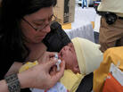 A baby is inoculated against rotavirus in Honduras in early 2009. A baby is inoculated against rotavirus in Honduras in early 2009.