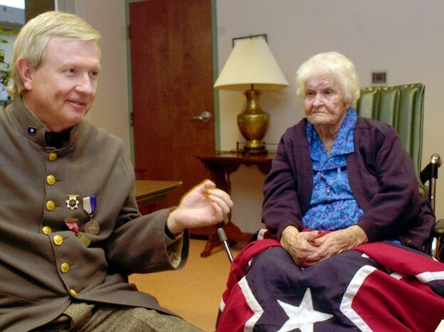 The last known Civil War widow, Alberta Martin, in a nursing home in Enterprise, Ala., on Monday April 7, 2003. 