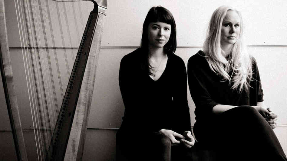 Baroque harpist Giovanna Pessi (left) and singer Susanna Wallumrød mix songs by Henry Purcell, Nick Drake and Leonard Cohen.