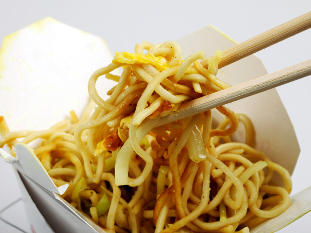About one-third of diners who were offered a smaller portion of noodles or rice at a Chinese takeout restaurant chose it.